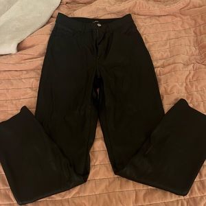 Express Leather Pants (semi- flaired)